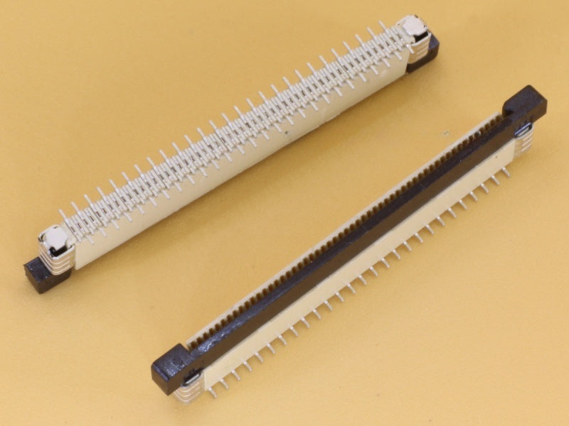 54 Pin 0.5mm Pitch FFC/FPC Top Entry Vertical Connector