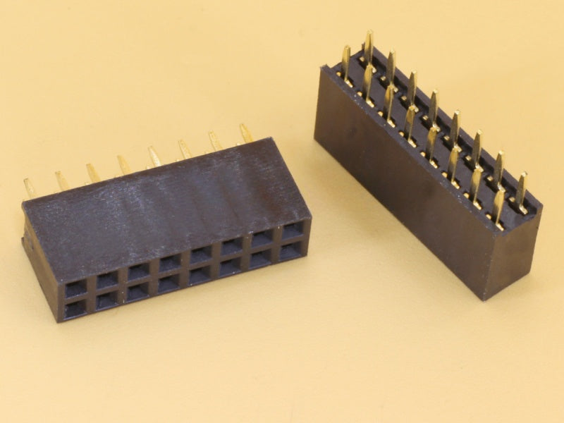 2x8 16P 2.54mm Female Straight Double Row Header Strip