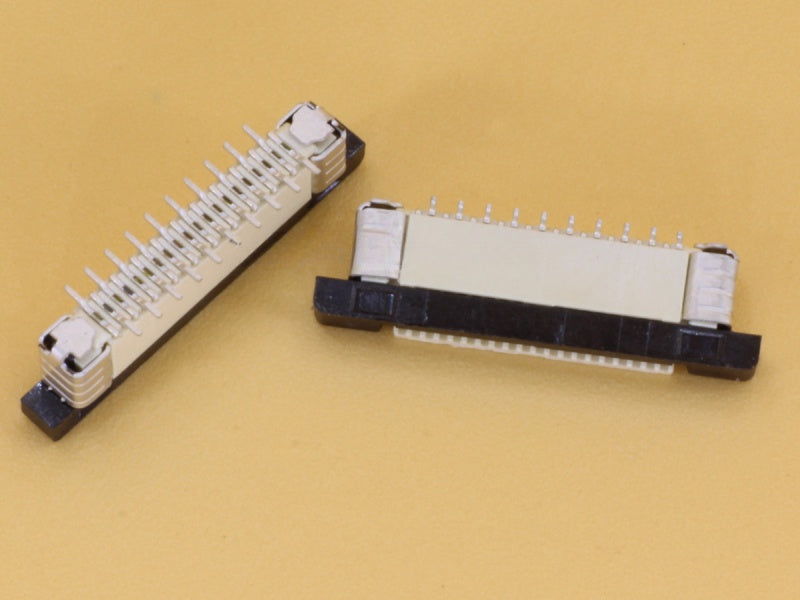 20 Pin 0.5mm Pitch FFC/FPC Top Entry Vertical Connector