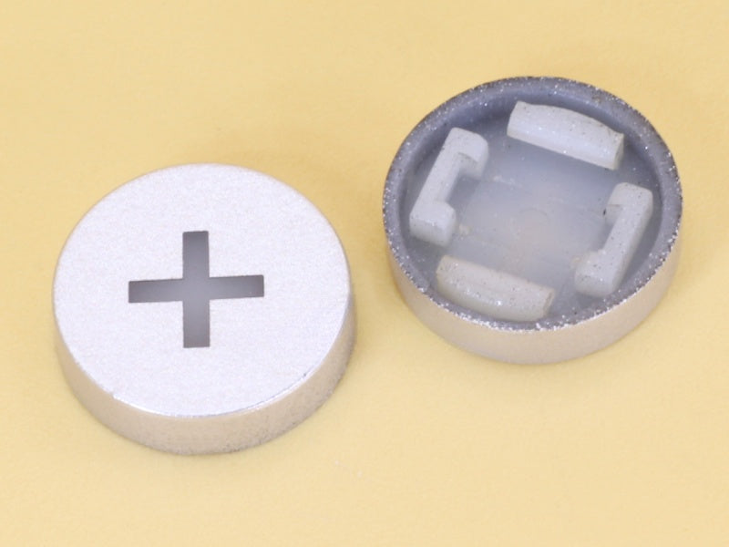 Plus Silver Cap R10 for Switch 6x6x7.2H LED