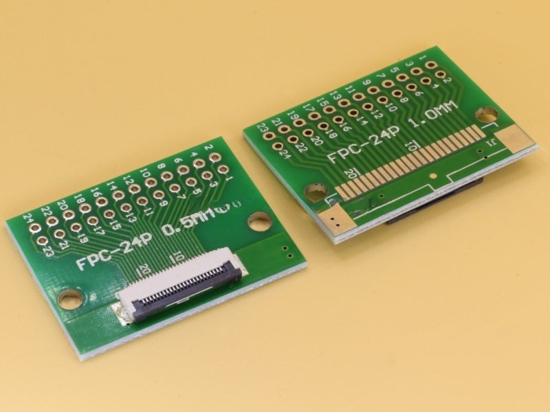 24 Pin PCB with 0.5mm FFC Connector Soldered
