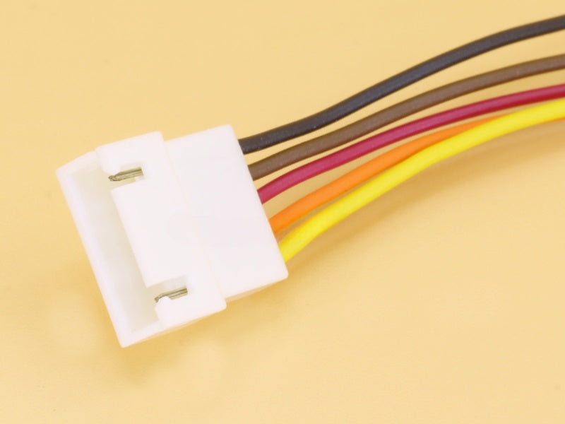 5 pin JST XH, 2.5mm, Board to Wire Extension, One side Male with 30cm Wires