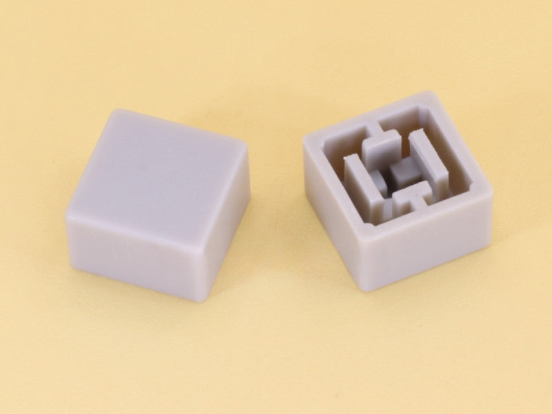 Gray Cap S9.2 Square Stem 3.8mm for Switches 12x12x7.3mm
