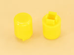 Yellow Cap R8.9 Square Stem 3.8mm for Switches 12x12x7.3mm