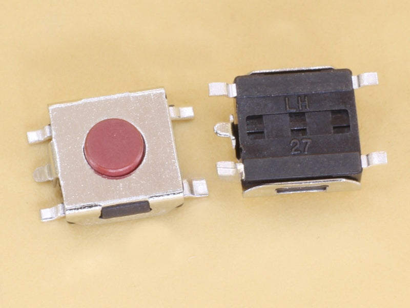 Tactile Switch SMD Red 6.5x6.5x2.7mm