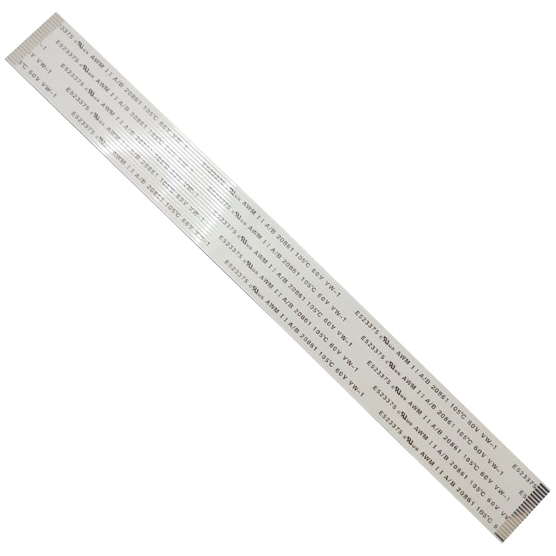 20 Pin 1mm Pitch 200mm Same Side Connection FFC Ribbon Flexible Flat Cable