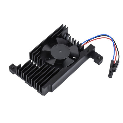 Dedicated All-In-One aluminum alloy cooling fan for Raspberry Pi 4B, PWM speed adjustment, Better Cooling