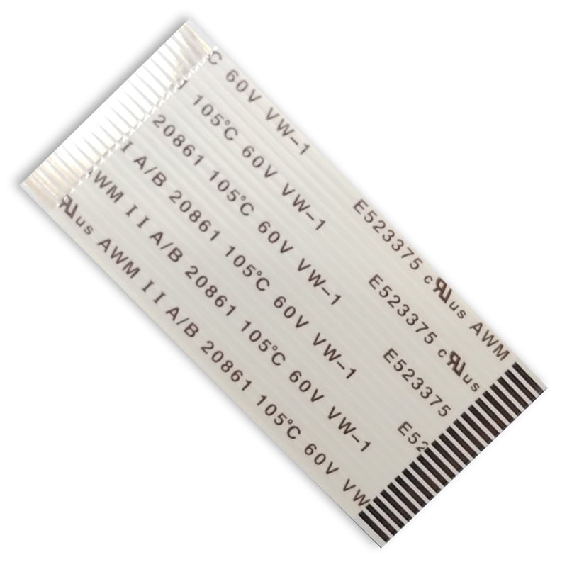 22 Pin 1mm Pitch 50mm Same Side Connection FFC Ribbon Flexible Flat Cable