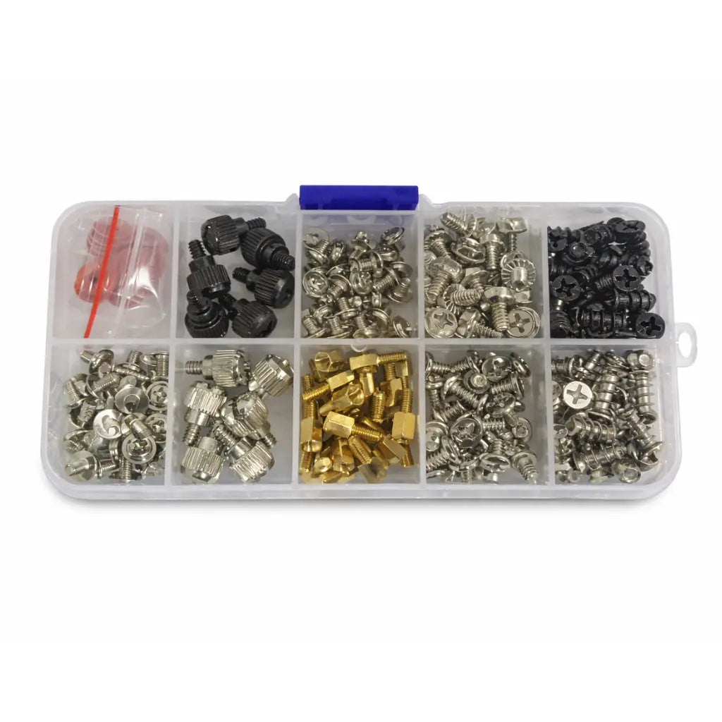 234 Pcs PC Screw Standoff Set for Computer Case, Motherboard & Fan Mounting