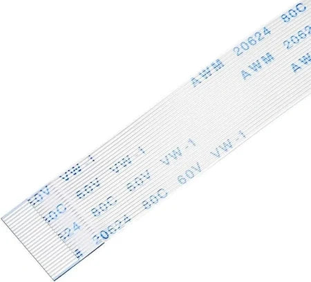 24 Pin 0.5mm Pitch 120mm Reverse Side Connection FFC Ribbon Flexible Flat Cable