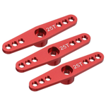 25T 28.5mm Metal Servo Motor Horn Half Arm Red