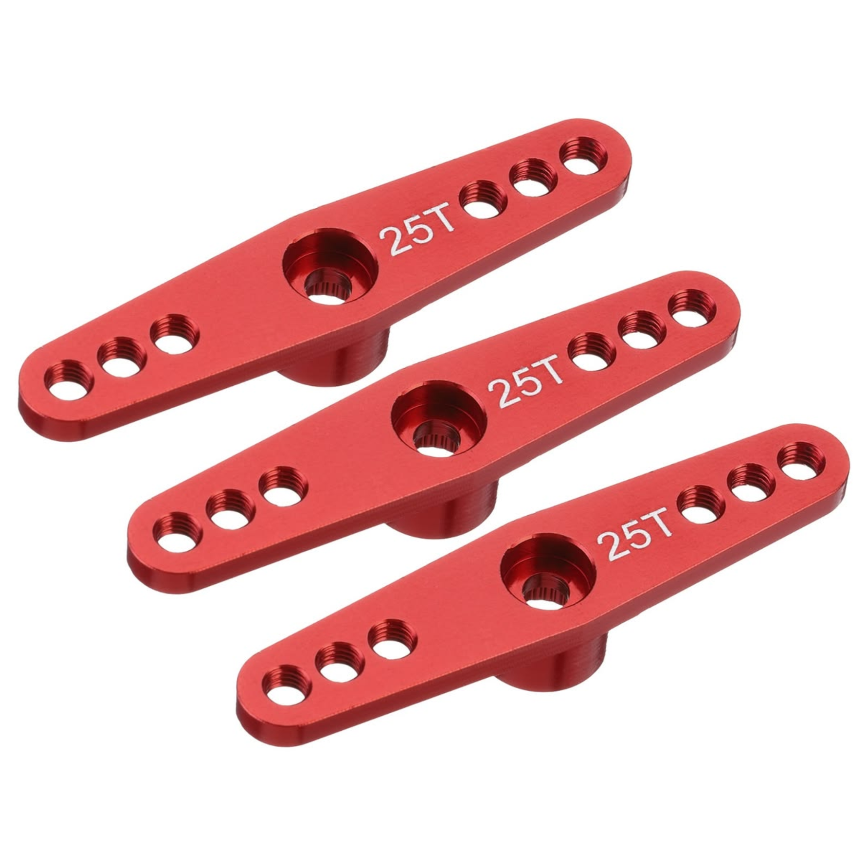 25T 28.5mm Metal Servo Motor Horn Half Arm Red