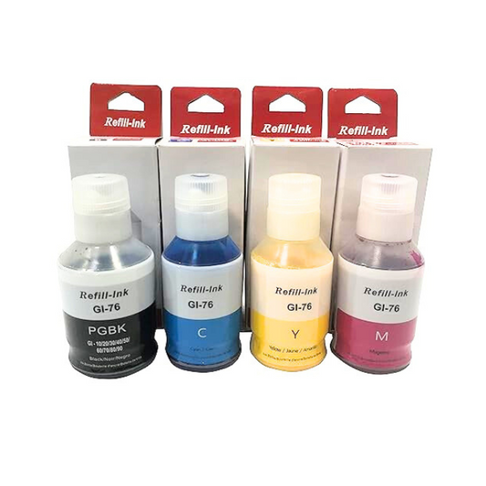 Refill Ink for Canon PIXMA G5070/G6070/G7070 (C,M,Y,Bk)