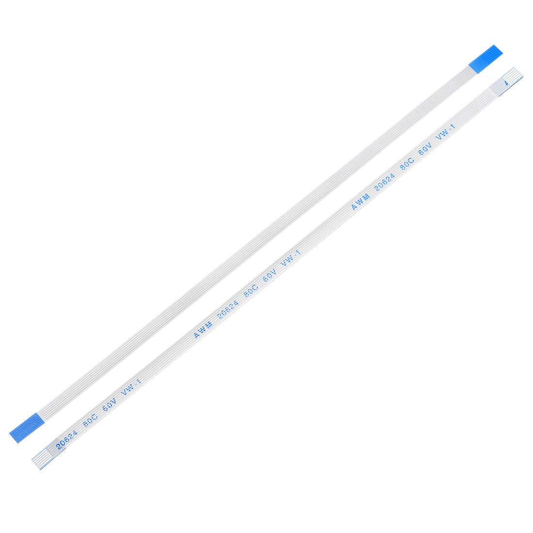 6 Pin 0.5mm Pitch 150mm Same Side Connection FFC Ribbon Flexible Flat Cable