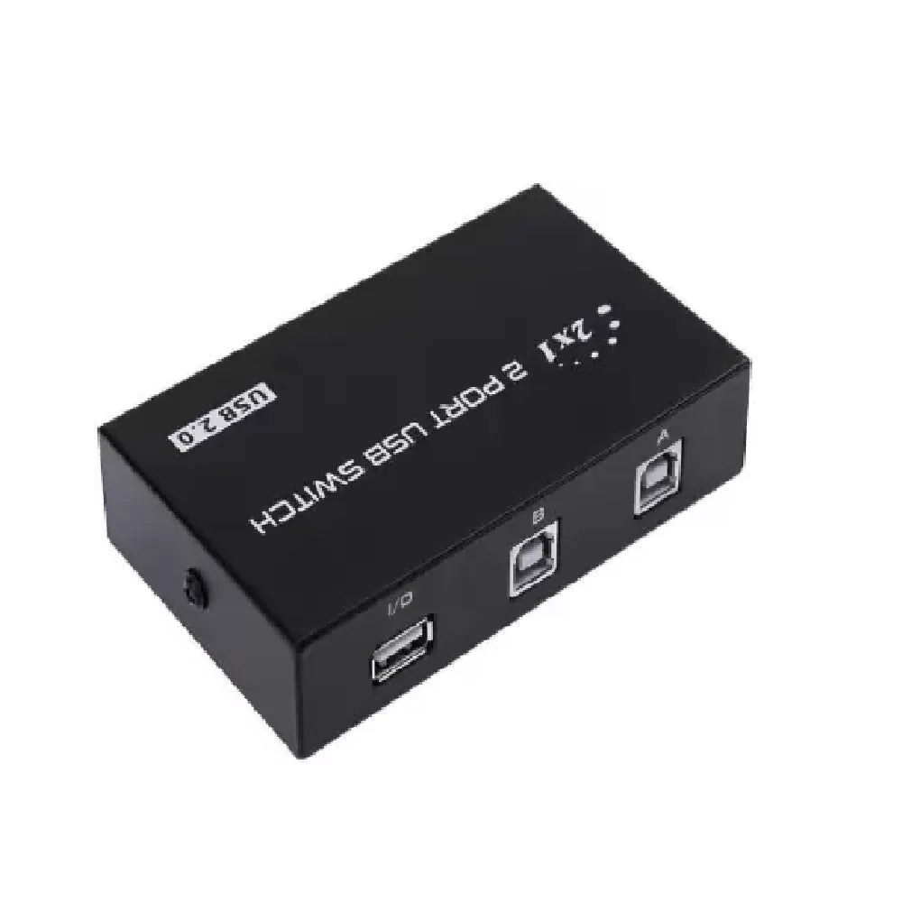 2 Port USB 2.0 Selector Switch Sharing Switcher Adapter Hub for Sharing 1 USB Device
