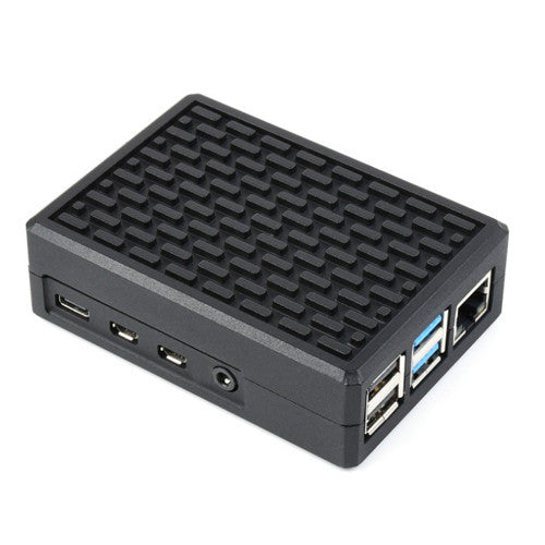 Aluminum Grid Grooved Case for Raspberry Pi 4, Inner Heatsink Pillars