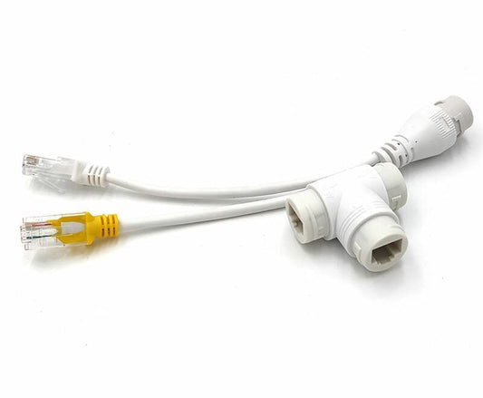 RJ45 POE Splitter/Multiplexer 2-in-1 Network Cabling Three-Way Connector