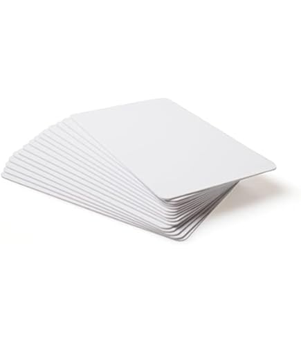 White PVC Card ID Card Compatible for Epson Inkjet Printers (Pack of 10)