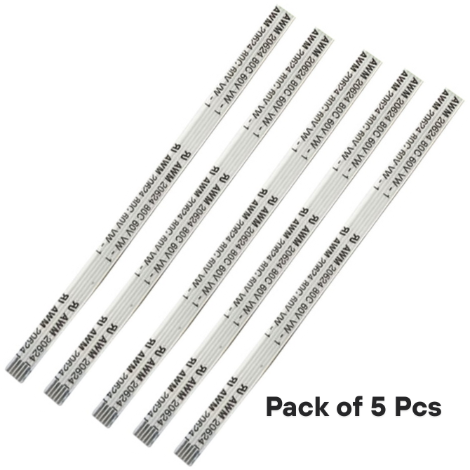 6 Pin 1mm 75mm Paper Sensor Cable For HP DeskJet 419 319 5820 printer (Pack of 5)