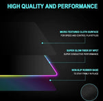Mouse Pad For Large Extended Desk Pad Mat with 14 Lighting Modes (RGB09)
