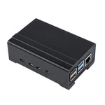 Aluminum Case for Raspberry Pi 4 with Cooling Fan and Heatsinks DIN Rail Mount