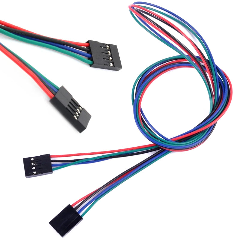 4 Pin Female to Female Dupont Cable For 3D Printer 70cm (2 Pcs)