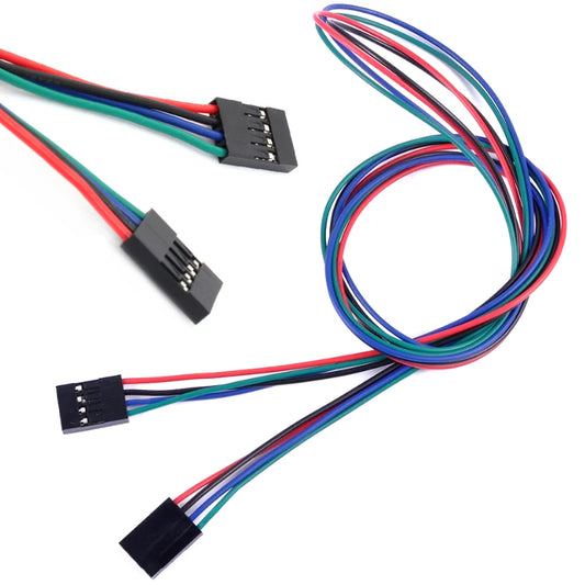 4 Pin Female to Female Dupont Cable For 3D Printer 70cm (2 Pcs)