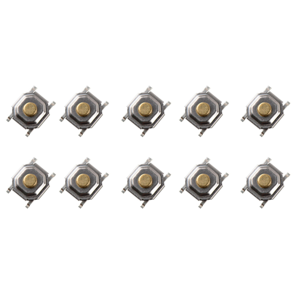 4 Pin Round Button SPST Straight Tactile Switch SMD-TS5220A (pack of 10)
