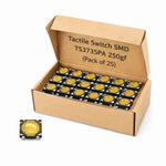 4 Pin Round Button SPST Membrane Tactile Switch SMD TS3735PA 250gf (Pack of 25)