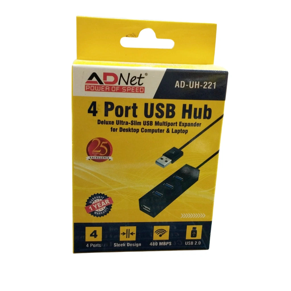 4 Port USB Hub with USB 3.1 Type-C & USB 3.0 Combo Plug