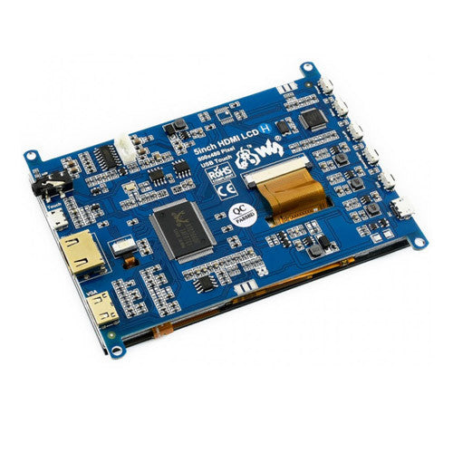 5.0 inch Capacitive Touch Screen LCD Supports Multi mini-PCs, 800x480 resolution- Waveshare