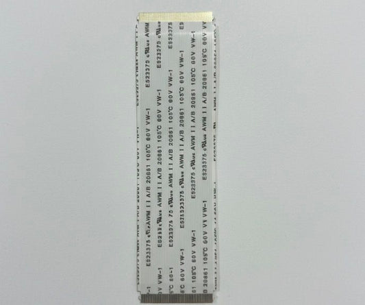 50 Pin 0.5mm Pitch 100mm Same Side Connection FFC Ribbon Flexible Flat Cable (Gold) W Cut