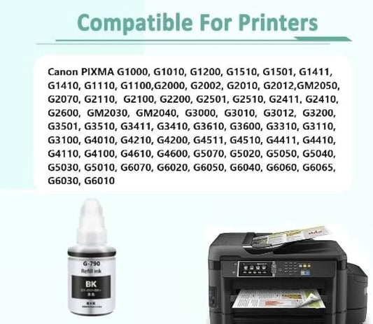 Refill Ink For Canon G1000 G2000 G3000 G4000 Printer (Yellow)