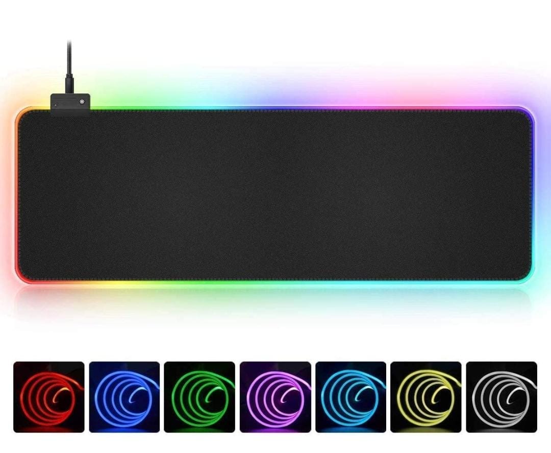 Mouse Pad For Large Extended Desk Pad Mat with 14 Lighting Modes (RGB09)