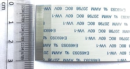 60 Pin 0.5mm Pitch 200mm Same Side Connection FFC Ribbon Flexible Flat Cable