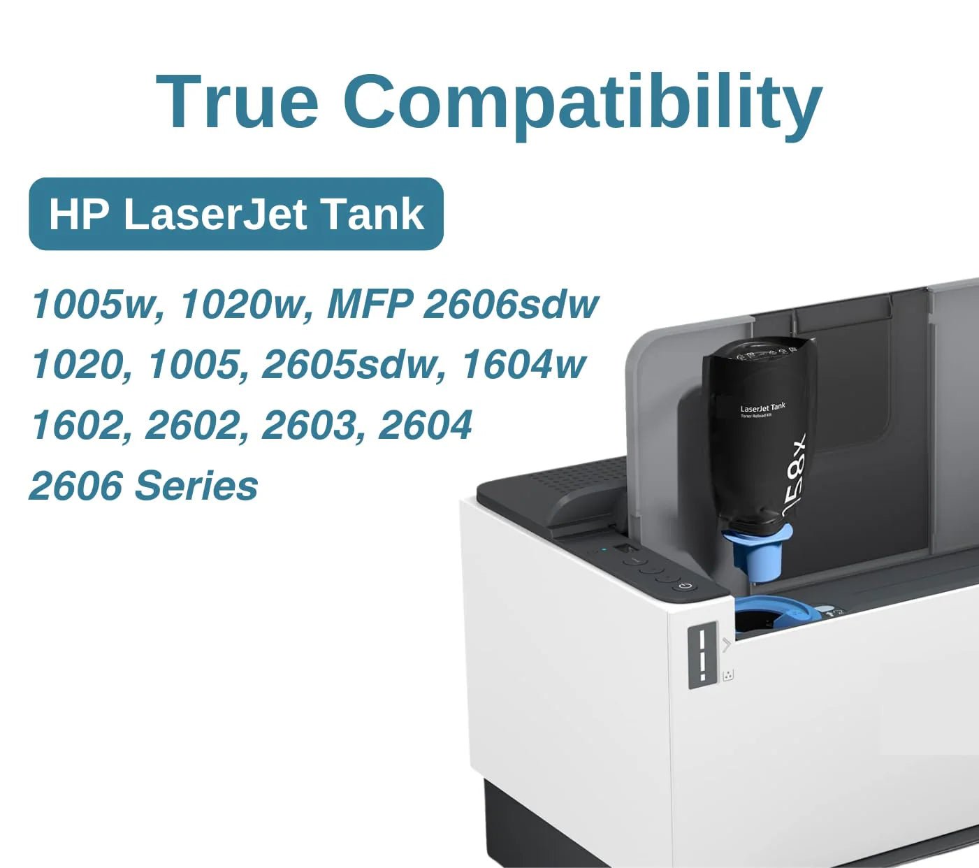 158X/158A Toner Cartridge Refill Ink for HP Laserjet Tank 1005w 1020w 2605sdw 2606sdw Printer