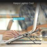 Foldable Height Adjustable Metal Frame Laptop Stand