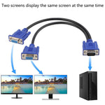 300V VGA Dual Monitor Splitter Y Cable for Computer Monitor 094