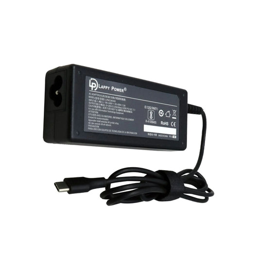 65W Laptop Adapter Compatible (5-20V 3.25A) Type-C for Lenovo Dell HP ASUS MacBook Laptops (Power Cord Included)