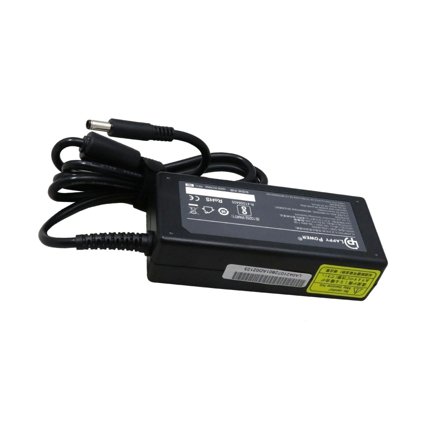 65W Laptop Adapter Compatible for Dell (19.5V 3.34A) 4.5mm x 3.0mm (Power Cord Included)