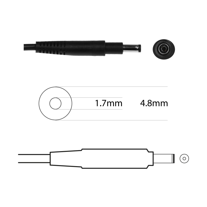 65W Laptop Adapter Compatible for HP Pavilion 15-B, Envy 4 6 Series (19.5V, 3.33A) (Power Cord Included)