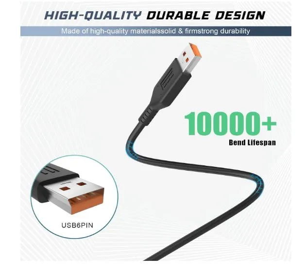 65W Laptop Adapter Compatible for Lenovo (20V 3.25A) YOGA 3 (Power Cord Included)