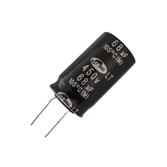 68uF/450V + 105 Degree Celsuis (M) Electrolytic Capacitor
