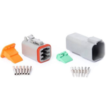 6 Pin DEUTSCH DT Waterproof Automotive Male/Female Connector Housing Cable Mount – IP Rated, RoHS & CE Approved