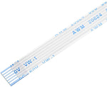6 Pin 1mm Pitch 150mm Reverse Side Connection FFC Ribbon Flexible Flat Cable