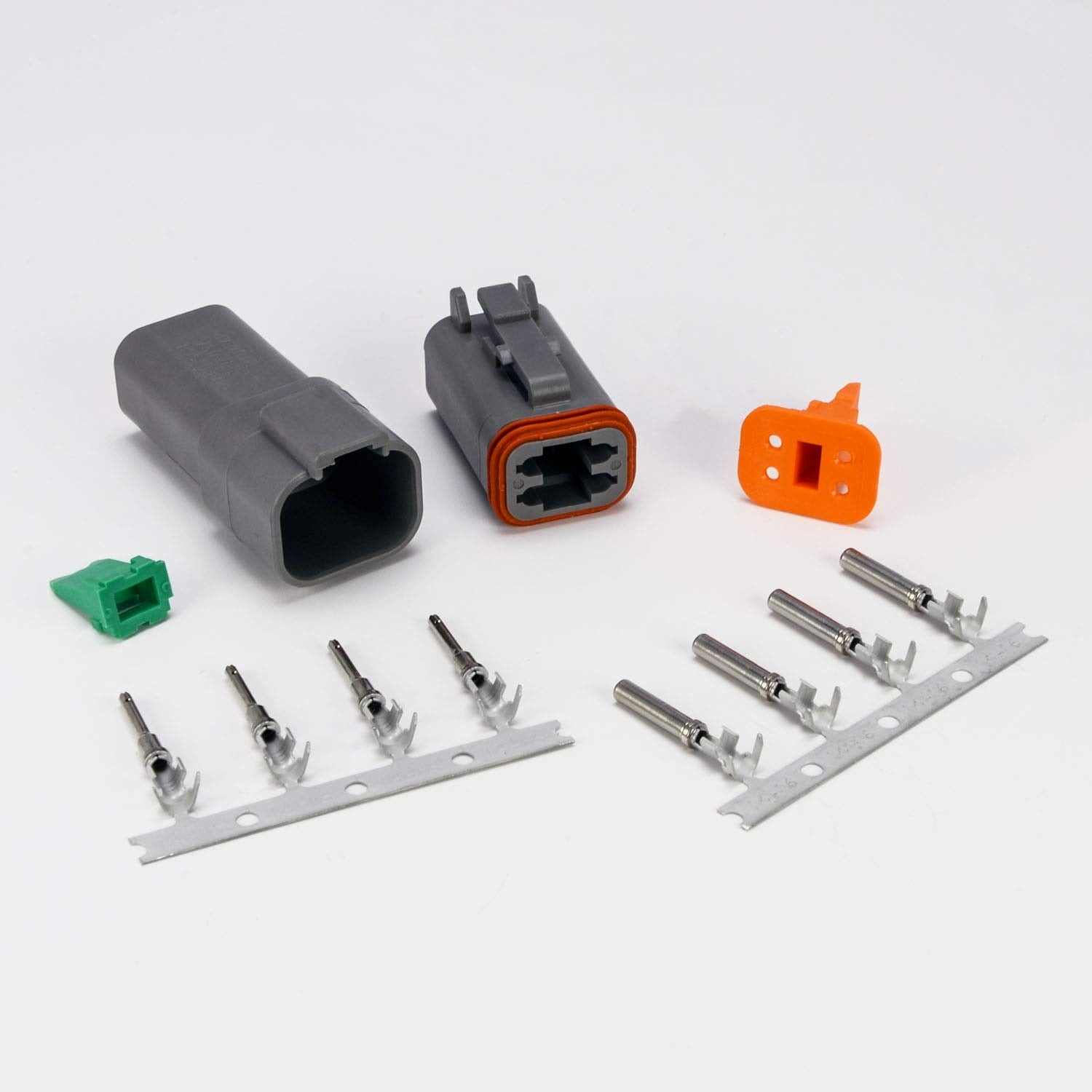 4 Pin DEUTSCH DT Waterproof Automotive Male/Female Connector Housing Cable Mount – IP Rated, RoHS & CE Approved