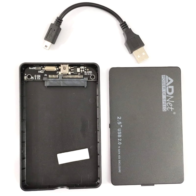 2.5 Inch Micro HDD Enclosure External 6.5cm (2.5 inch) SATA Casing Hard Disk Drive Enclosure
