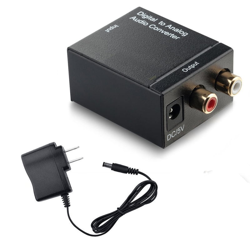 Digital to Analog RCA Audio Converter Adapter