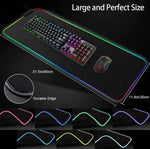 RGB354 Mouse Pad For Large Extended Desk Pad Mat with 14 Lighting Modes