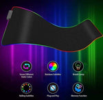 RGB354 Mouse Pad For Large Extended Desk Pad Mat with 14 Lighting Modes